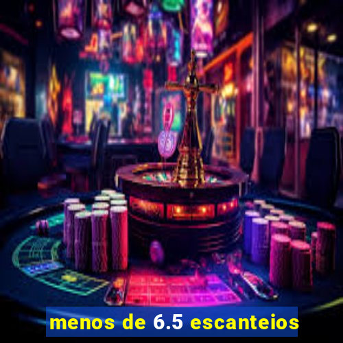 menos de 6.5 escanteios